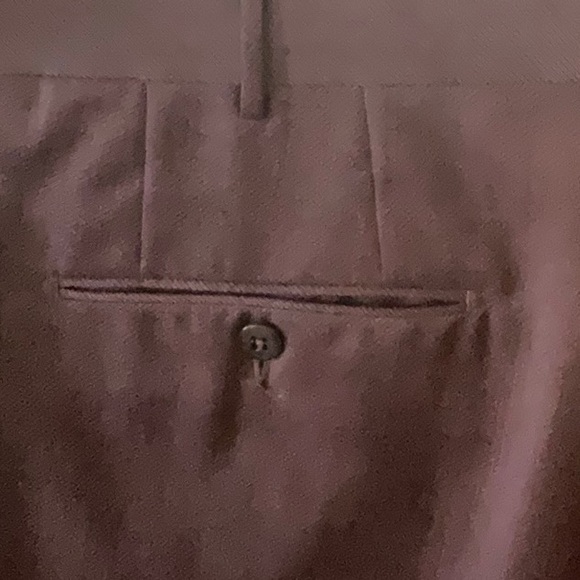 Men’s dress trousers , Maroon colour 100% wool. - Picture 9 of 9